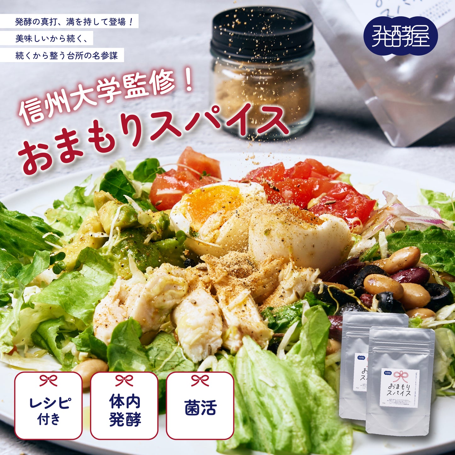 おまもりスパイス 発酵万能調味料  塩麹ブレンド 【おはな監修】＜レシピBOOK付き＞